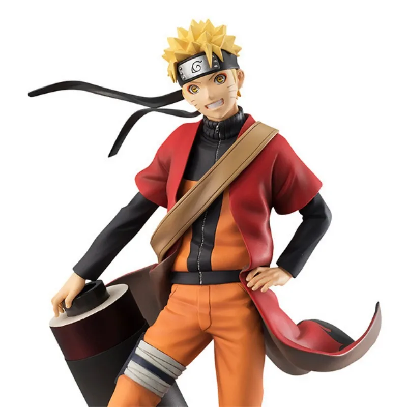 

Anime Peripheral NARUTO Uzumaki Naruto Standing Posture Fairy Model Scroll Statue PVC Action Figure Collectible Model Toy Boxed