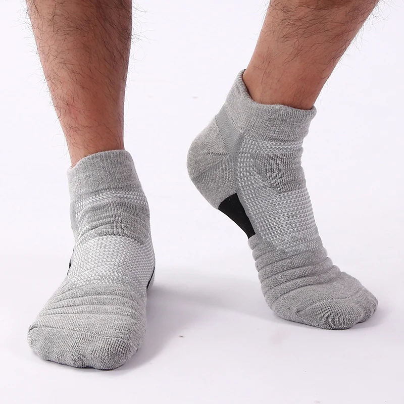 Mesh Sports Terry Socks - Cushioned, Moisture-Wicking & Durable - Ideal for Running, Hiking, Cycling & Basketball (3 Pairs)