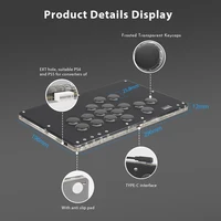 Haute42- COSMOX T16-PU Leverless Controller Joystick For PC/ PS4/PS5 Switch Steam Hitbox Arcade Leather Panel Comfortable Touch - Image 5