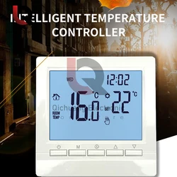 Programmable Wall Mounted Furnace Type Intelligent Temperature Controller Heating Temperature Regulator AA Battery Thermostat