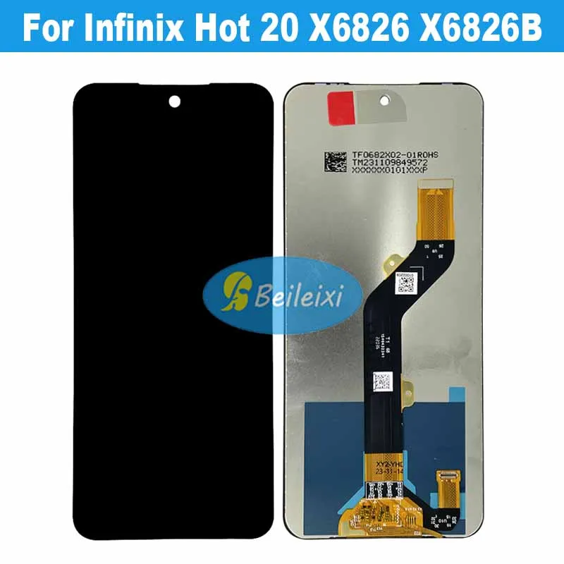 For Infinix Hot 20 X6826 X6826B X6826C LCD Display Touch Screen Digitizer Assembly For Infinix Hot 20 Replacement Parts
