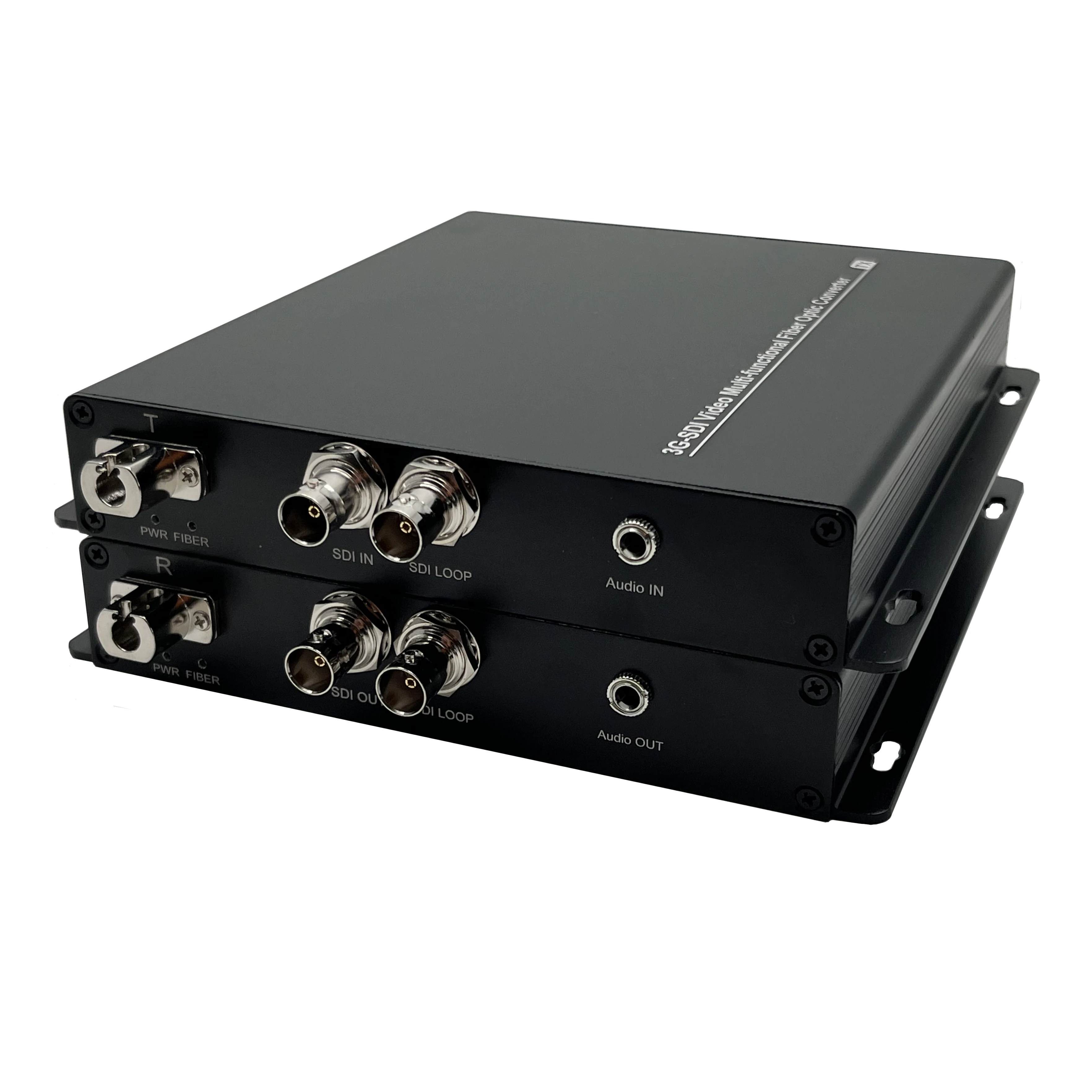

2Ch Forward 3G-SDI With 1Ch 3.5mm Audio to Fiber Converter 1080P Broadcast Level SDI Video Optical Transceiver