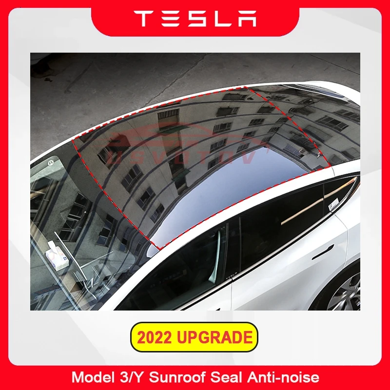 For Tesla Model 3 Y Sunroof Seal Strip Anti Wind Noise Reduction Kits