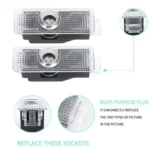 2/4Pcs Car Door Welcome LED Projector Laser Logo Door Light For BMW E90 E60 E46 E93 F20 F21 F30 F31 F32 F33 F34 F15 F10 F01 F11 - Image 4