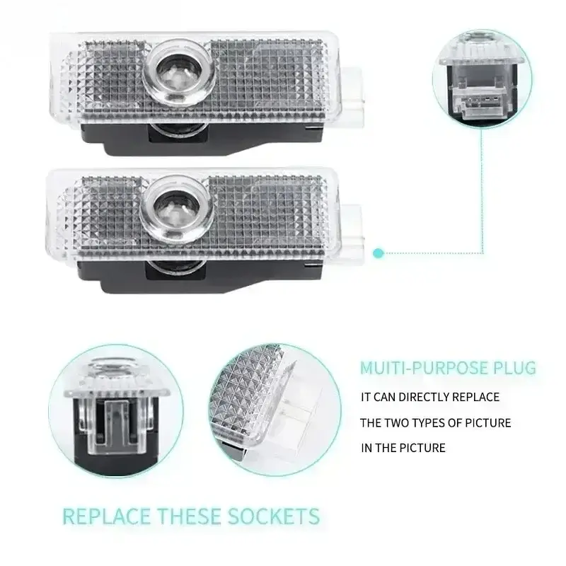 2/4Pcs Car Door Welcome LED Projector Laser Logo Door Light For BMW E90 E60 E46 E93 F20 F21 F30 F31 F32 F33 F34 F15 F10 F01 F11 - Image 4