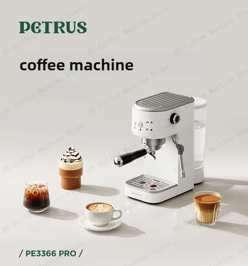 Description Picture 2 of itemSmall Home Coffee Machine Italian Semi-automatic Coffee Machine Steam Milk Frothing Function Portable Coffee Maker