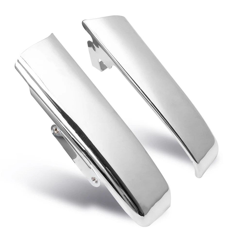 Motorcycle Chrome Rear Fender Saddlebag Filler Panels Solid Strips For