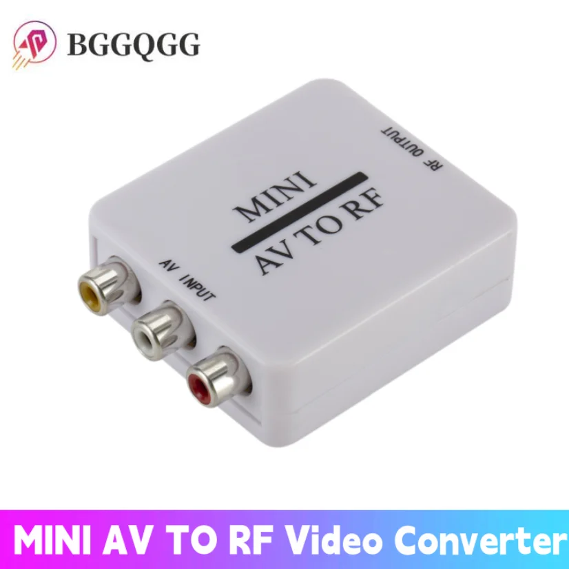 Mini RCA AV to RF Video Adapter Converter 67.25/61.25MHz