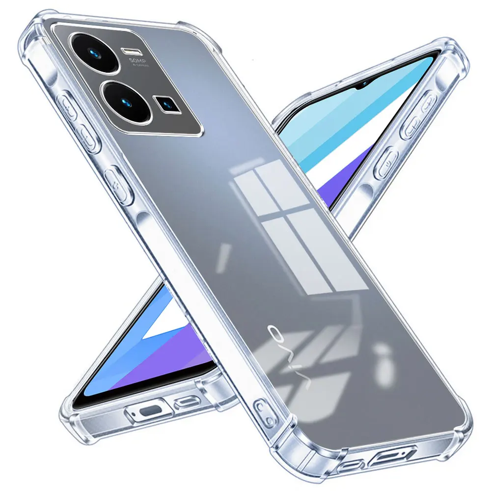 Shockproof Clear Soft Silicone Phone Case with Protective Bumper Cover
