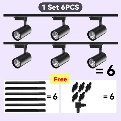 Led Track Light Set Ceiling Lamps Rail Lighting 220V Led Track Lamp Rail Light Spot Light Led Lights for Kitchen Shop Store Home - Image 18