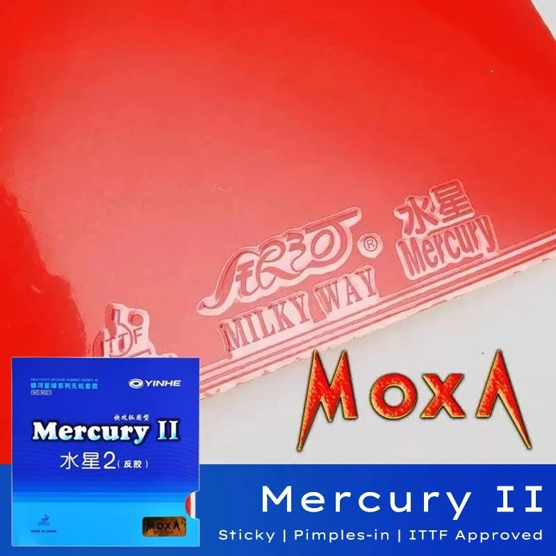 Table Tennis Rubber Mercury 2 Pimples-in for Quick Attack with Loop