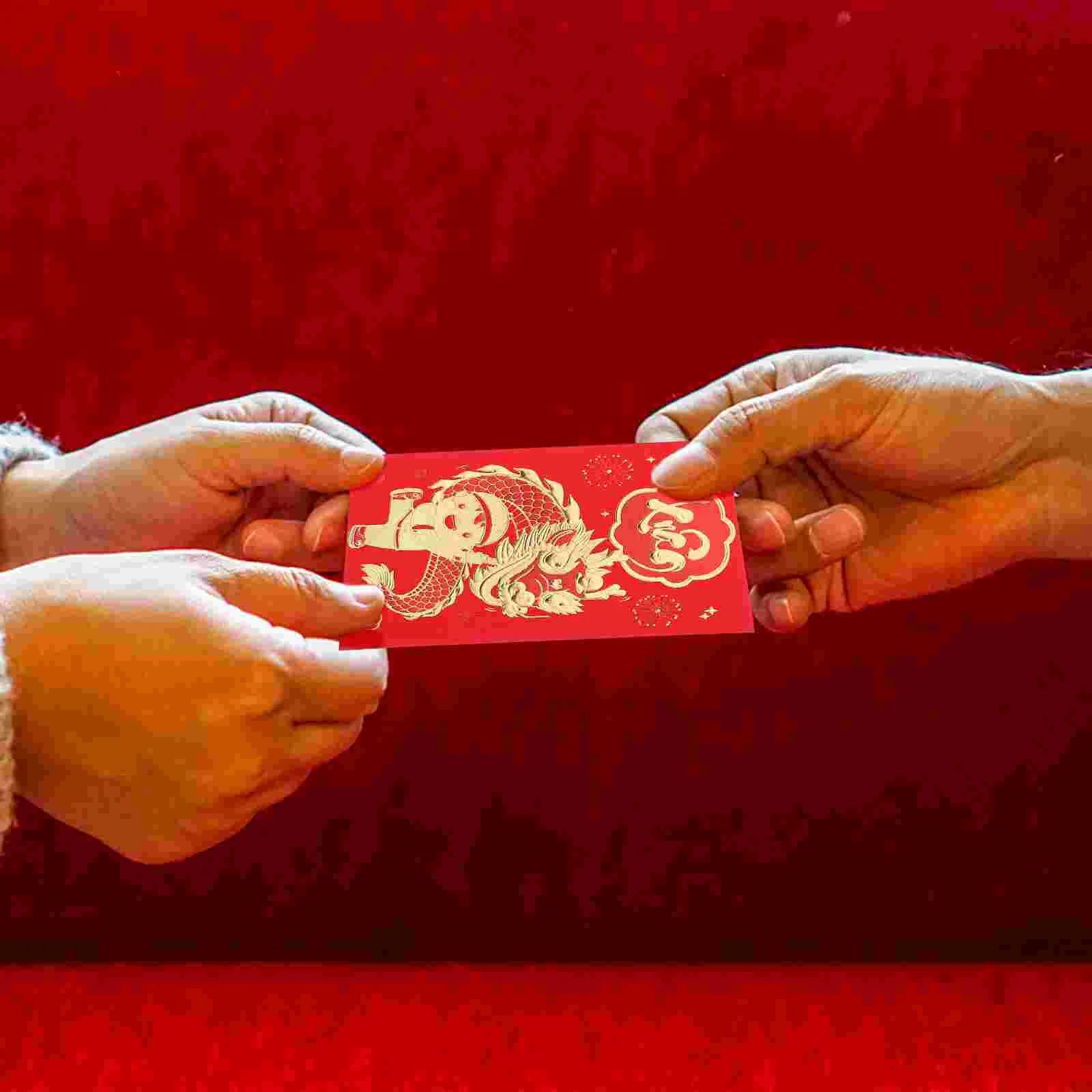 

Money Red Pockets Chinese Lucky Money Envelopes Year Red Envelopes Cash Envelopes Money Bags Random Style