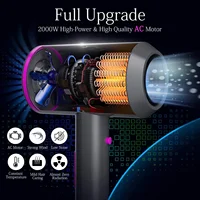 2000W Anion High-Speed Hair Dryers Styling Electric Turbine Safety Low Noise Quick Drying Cold Hot Wind Suitable For Home Salons 2