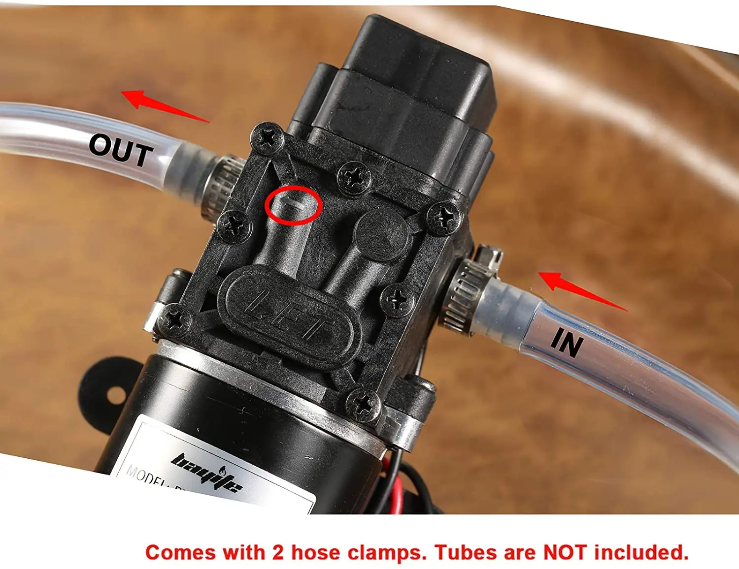 Bayite ̾  , RV ķī ؾ Ʈ ܵ, 1.5 GPM (5.6 L/min) 100 PSI, ȣ Ŭ 2  , 12V