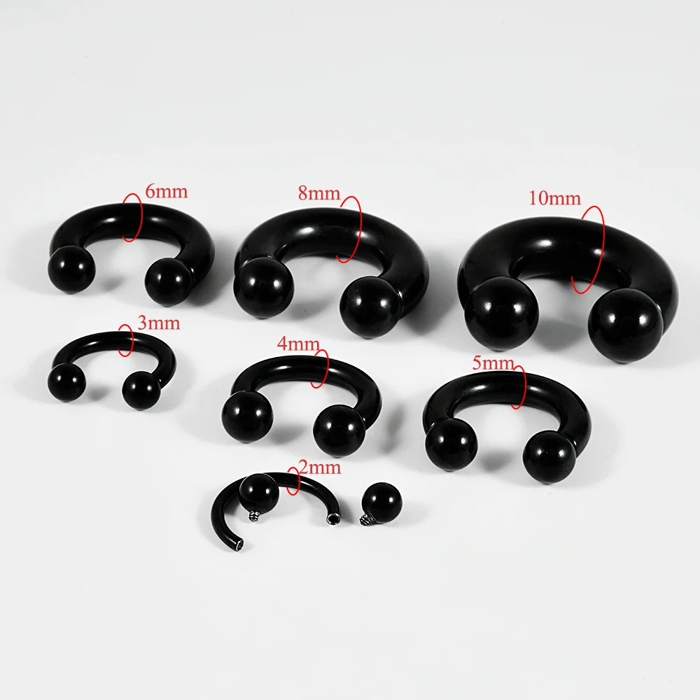 Dreamlee 1Pc 00G-10G Ear Weight Hanger Circular Barbells Tunnel Plugs Stretcher Expander Septum Piercing Body Jewelry - Image 5