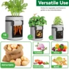 5/7/10 Gallon Fabric Plant Pots Growing Bags 2