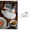 AhunderJiaz White Resin Duck Tissue Box Dining Table, Living Room, Bedroom with Cute Decor Tissue Boxesome Decoration 6