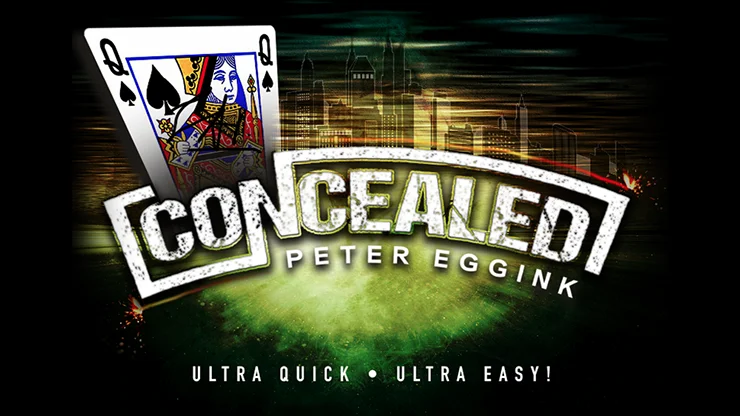 

CONCEALED (Gimmicks and Online Instructions) by Peter Eggink Card Magic and Trick Decks Close Up Magic Props Street Magician