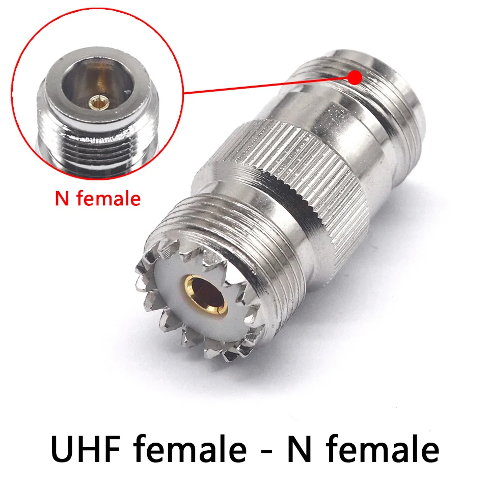 RF Connector Right Angle Elbow Adapter - UHF/N Male & Female 90 Degree