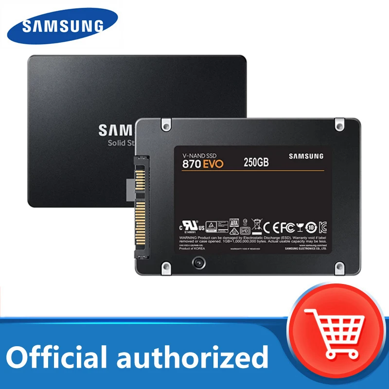Samsung Ssd 870 Evo 250Gb 500Gb Disco Rigido Interno Hdd Disco Rigido Sata Iii 2.5 Pollici 1Tb 2Tb Pc Desktop Portatile Mlc