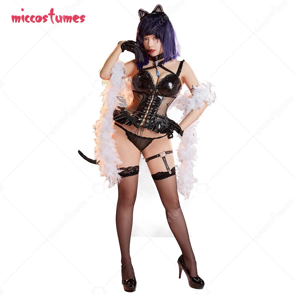 

Women Yelan Derivative Sexy Lingerie Set Corset Tank Top and Panty Set with Plush Shawl and Gloves