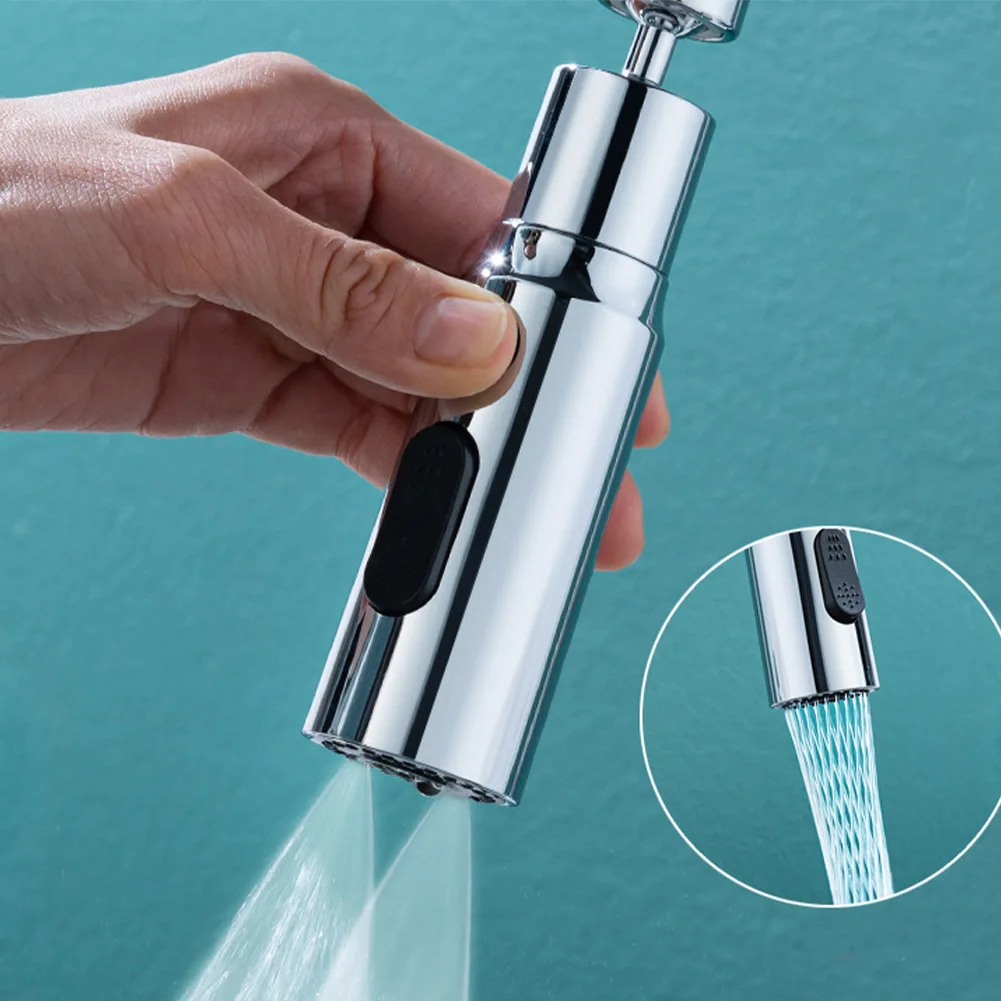 

Kitchen Faucet Aerator 3 Modes Bathroom Anti-splash Tap Extender Adapter Faucet Washbasin Sprayer Saving Water Tap Filter Nozzle