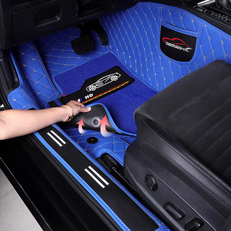 PIC AUTO Tappetini Auto Universali Glitterati - Set Di 4 In Gomma, Resistenti, Impermeabili Per Auto, SUV, Furgoni