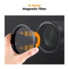 K&F Concept Magnetic ND8-128 ND2-32 ND32 ND128 Filter Adjustable Variable ND Filter 67mm 82mm 77mm 72mm Magnetic For Camera Lens 2