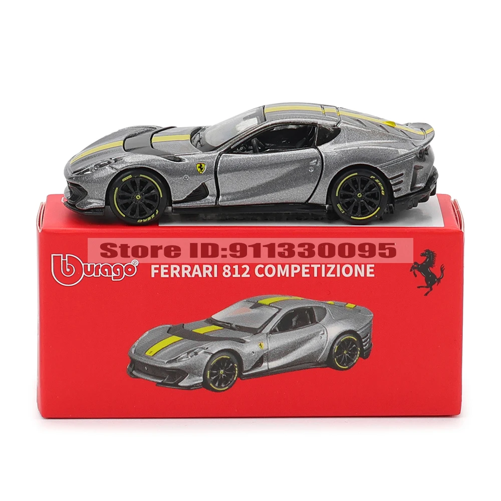 Bburago 1: 64 Ferrari series Multiple choices SP3 812 ENZO F40 F12TDF SF90 458 Car Die Casting Model Children's Gift Toy 6