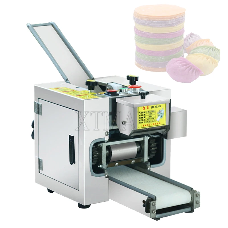 

Wonton Dumplings Machine Dumpling Rolling Automatic Dough Slicer Skin Maker Commercial Home Wrapper 220V