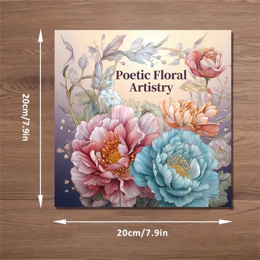 1pc Art Coloring Book 22 Page Coloring Books Gift For Birthday Party Relieve Stress Kill Time Graffiti Painting Drawing Art Book 6
