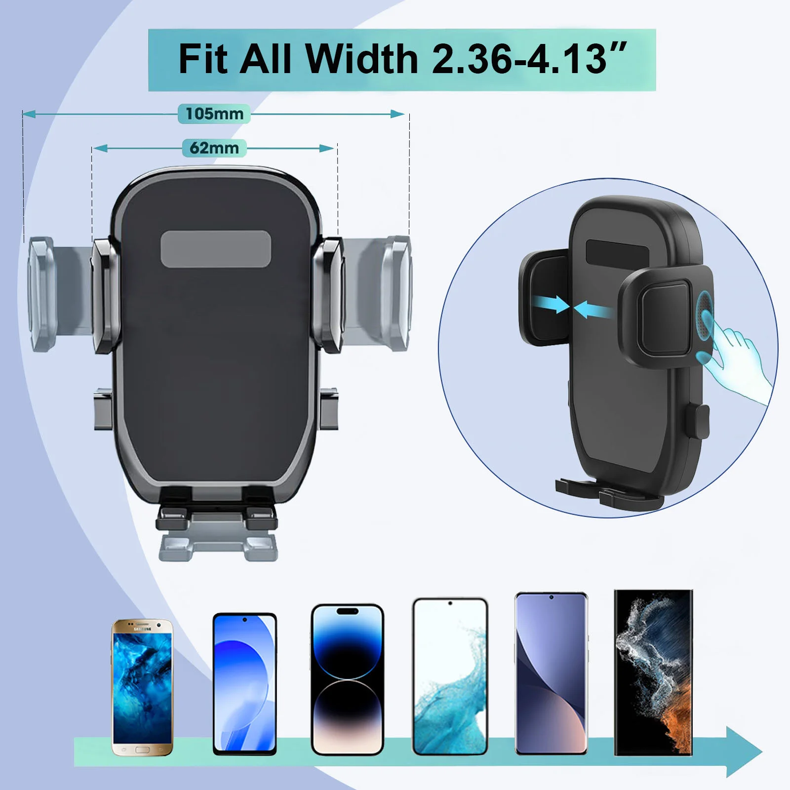 차량용 컵홀더 확장기 360 ° 회전식 차량용 핸드폰 거치대 조절 가능한 다기능 대형 컵홀더 차량용 컵홀더 스탠드