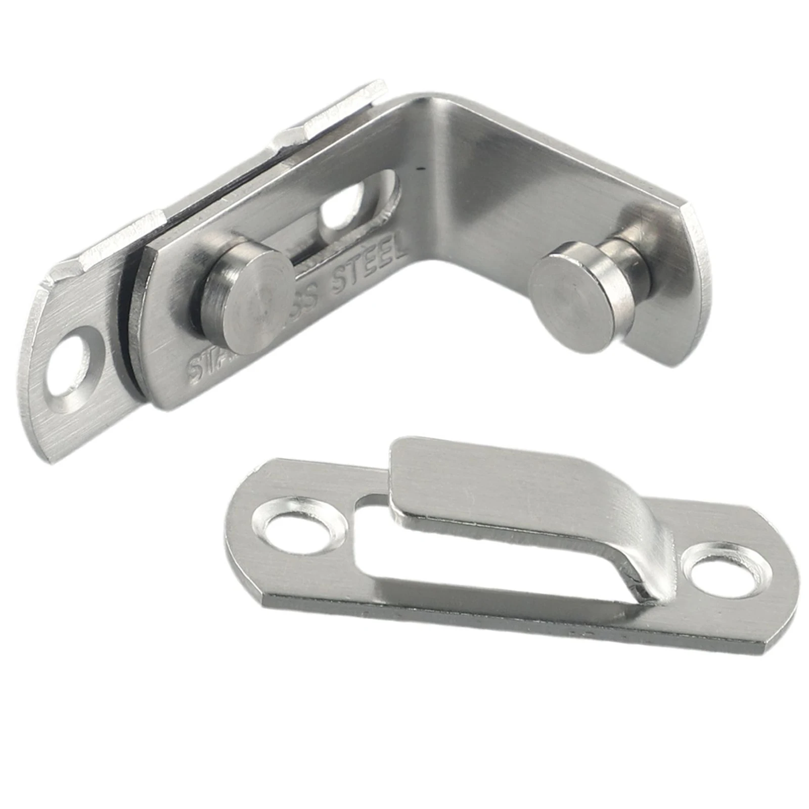 

New Quality Accessories Durable Door Bolt Latch 90 Degree Buckle Hasp Sliding Lock Stainless Steel 3 Inch Room