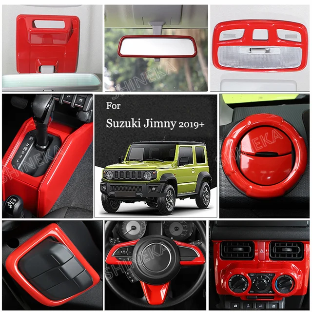 Kaufe Auto Innentürgriff Dekoration Trim Fram Abdeckung Tür Schüssel  Aufkleber für Suzuki Jimny 2007-2017 Innen Zubehör