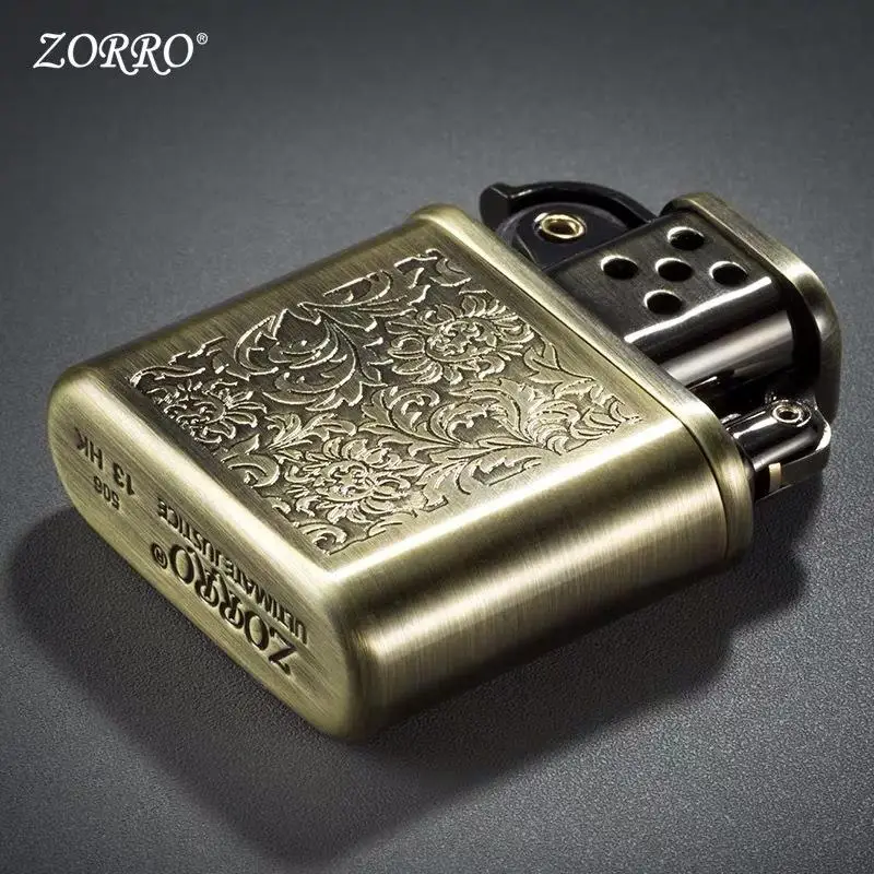 Zorro Lighter Smoking For Men Torch Grinding Wheel Flint Cool Metal
