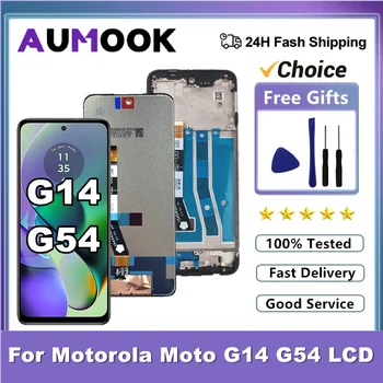G14 G54 LCD pour Motorola Moto G54 LCD XT2343-1 écran tactile Digiziter assemblée avec cadre pour Moto G14 écran PAYF0010IN