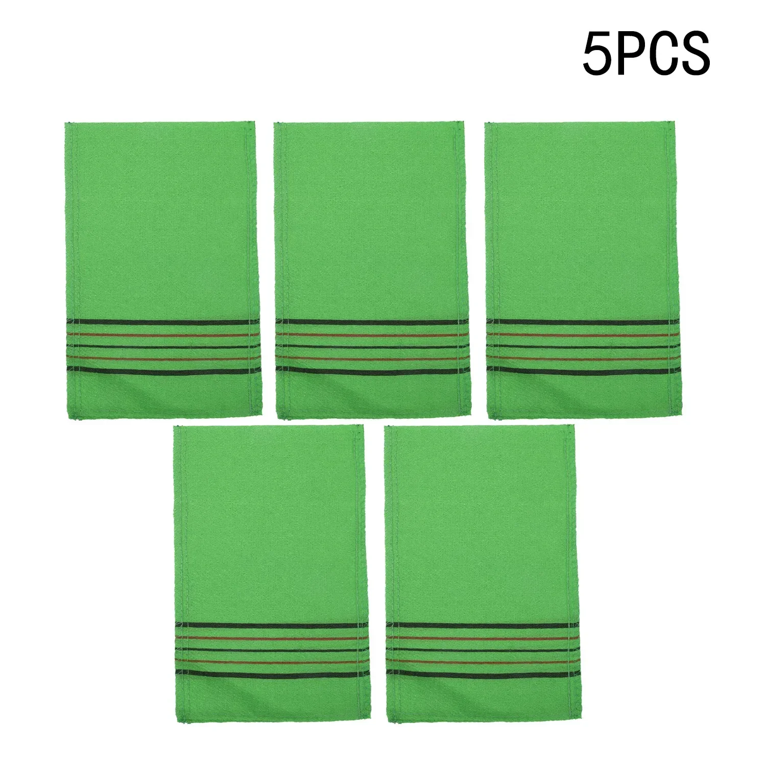 5pcs Korean Exfoliating Bath Body Washcloth Shower Wash Cloths Dead Skin Clean Wash Towel Tool Green bathroom serviette de plage 2