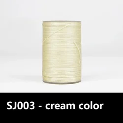 Multicolor Round Leather Sewing Thread for Crafting and DIY Jewelry Projects (SJ003 - cream color)