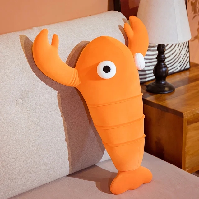 1pc 40/60/80cm Cartoon Cute Lobster Plush Toy Doll Stuffed Sea Animal Crab Pillow Creative Soft Kid Toys Nice Present