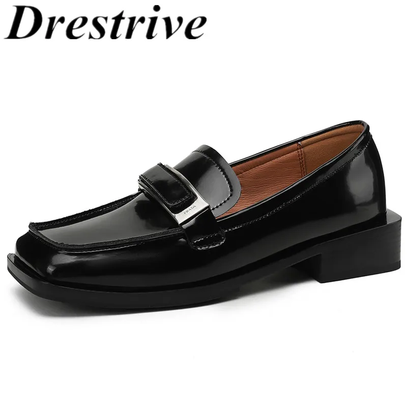 

Женские туфли-лодочки с квадратным носком, на толстом низком каблуке