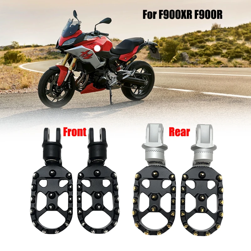 For Bmw F900R F900Xr Front&Rear Footrest Adjustable Foot Pegs Rotatable Foot Pegs Rest F900 R/Xr F 900Xr 2020 2021 Motorcycle