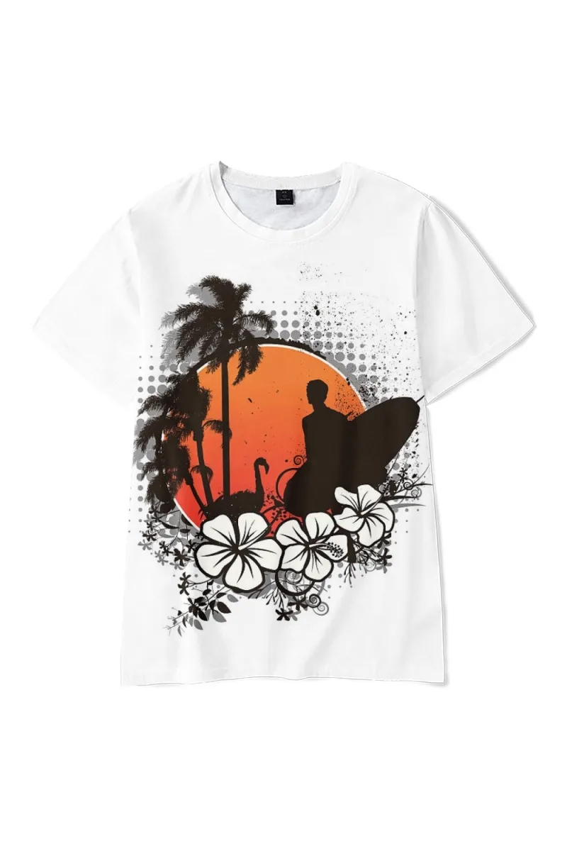 

Футболка Мужская дышащая с круглым вырезом, Модный повседневный пляжный топ в стиле хип-хоп на заказ, большой размер, с коротким рукавом, лето 2022