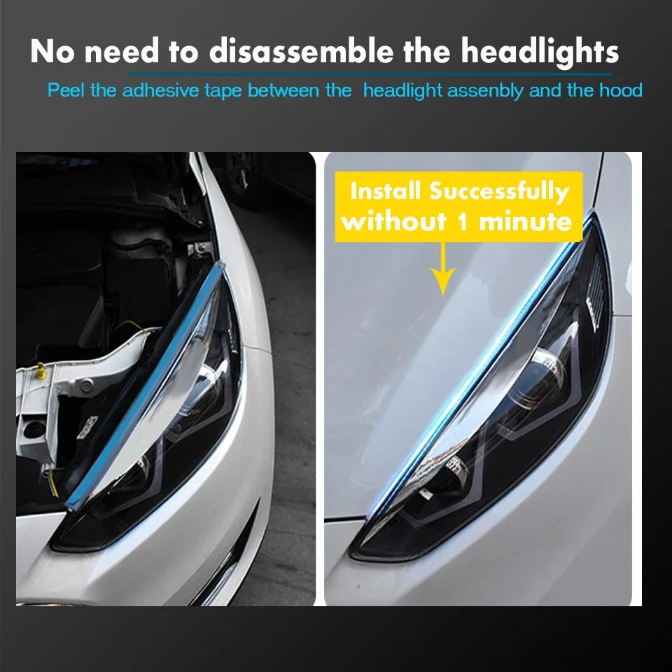 LED DRL ڵ ְ   Ʈ   õ, ڵ ׼, ڵ Ʈ, 12V , 2 , ǰ