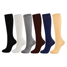 

Men'S And Women'S Elastic Socks Running Comfortable Solid Color Compression Socks To Promote Slimming Cycling Socks