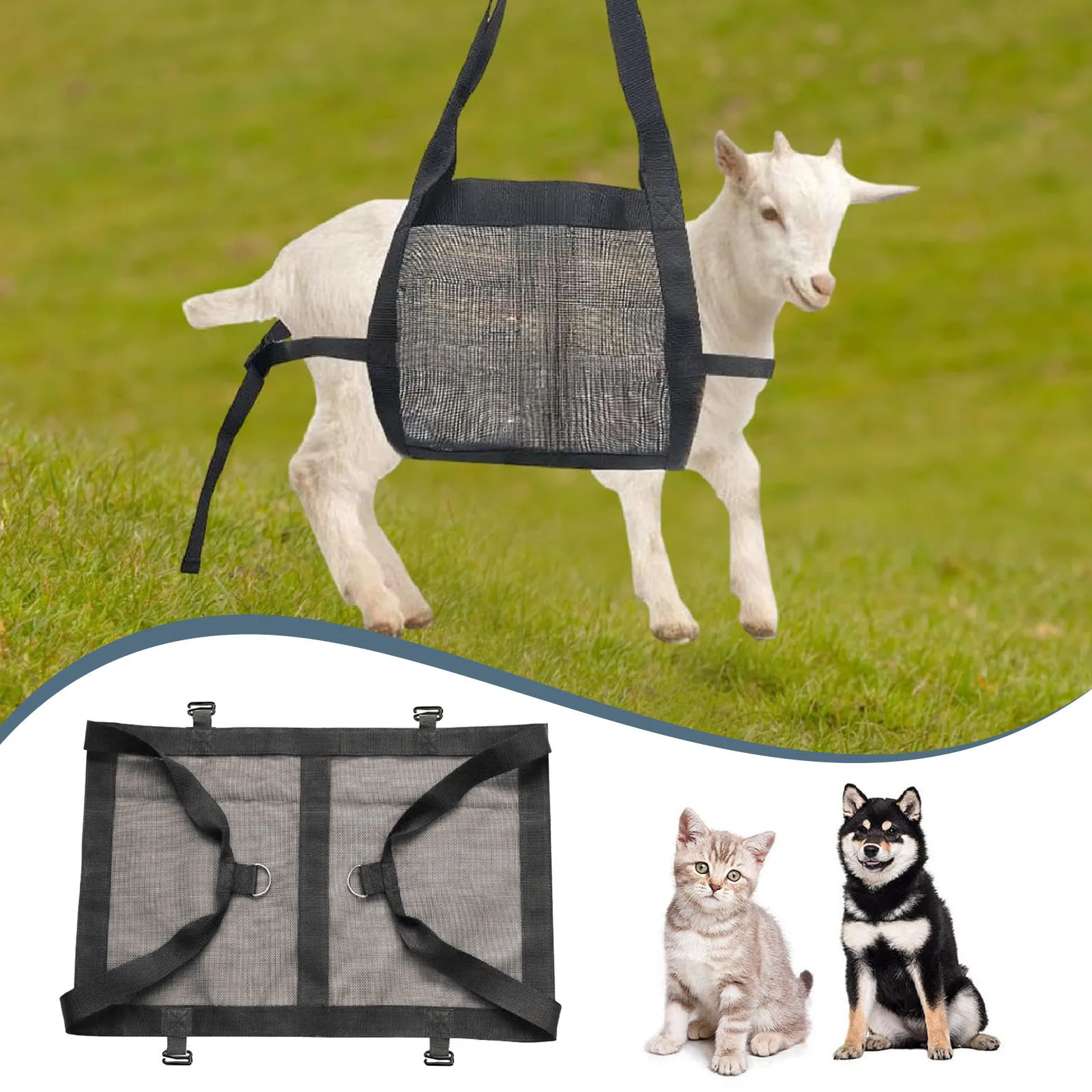 Weight Scale Sling Livestock Weighing Strap Lightweight Heavy Duty Portable Hang Scale Sling Animal Plaid Dog Bed Outdoor