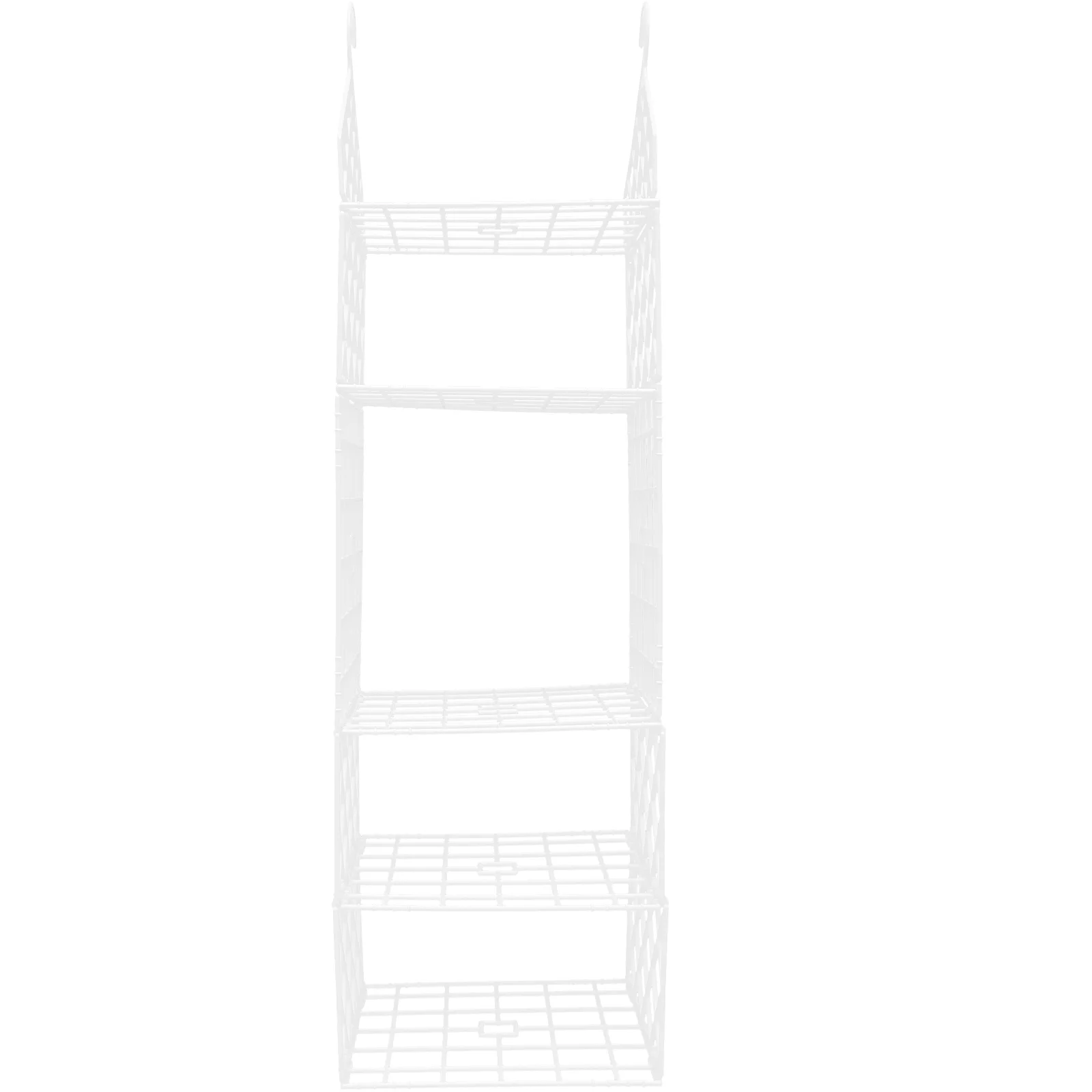 

4 Tier Shelf Hanging Closet Foldable DIY Organizer Space Saver for Clothing Sweaters Shoes Handbags Clutches Accessories