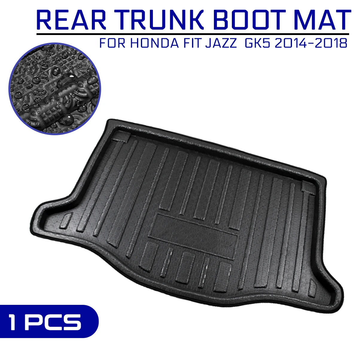 Car Floor Mat Carpet Rear Trunk Antimud Cover For Honda Fit Jazz Gk5