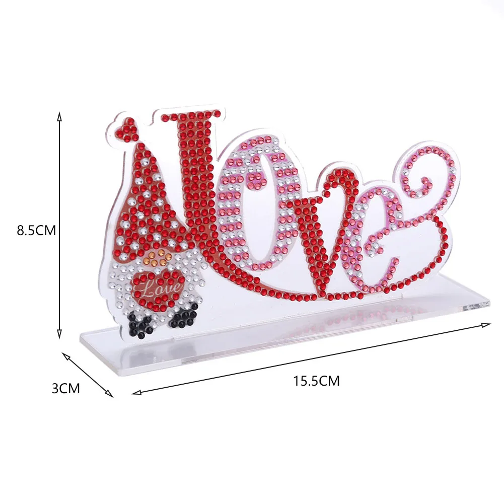 DIY Crystal Diamond Painting Valentines Day Desk Ornaments Kit (CB013)