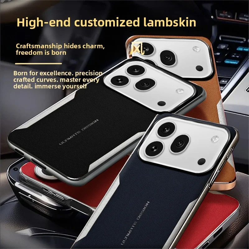Luxury PU Leather Skin Protective Back Cover Case