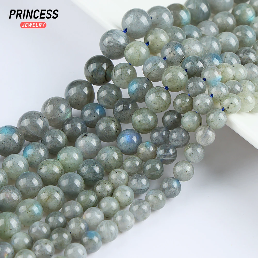 Beads Charms Bead Jewelry Making Loose Gemstone Beads Beads Jewelry Loose Beads Loose Labradorite Beads Loose Gemstone Jewelry Natural Madagascar Labradorite 4 6 8 10 12mm Loose Beads for Jewelry Making Bracelet Stone Beads DIY Accessories